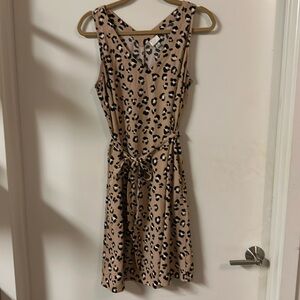 Cheetah print dress